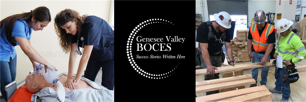 Adult Education students and GV BOCES logo